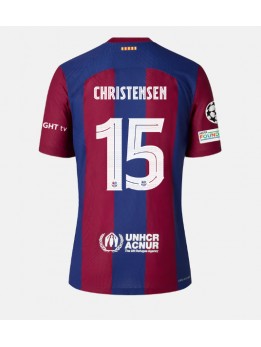 Moški Nogometna dresi replika Barcelona Andreas Christensen #15 Domači 2023-24 Kratek rokav